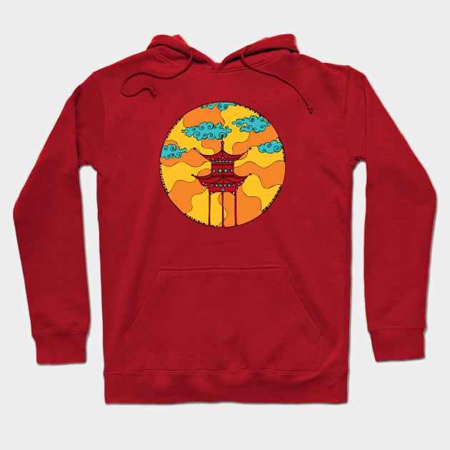 Temple Mandala Hoodie by Phigment